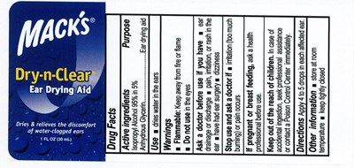 Macks Dry n Clear Label.jpg Macks Dry n Clear Label - Macks Dry n Clear Label